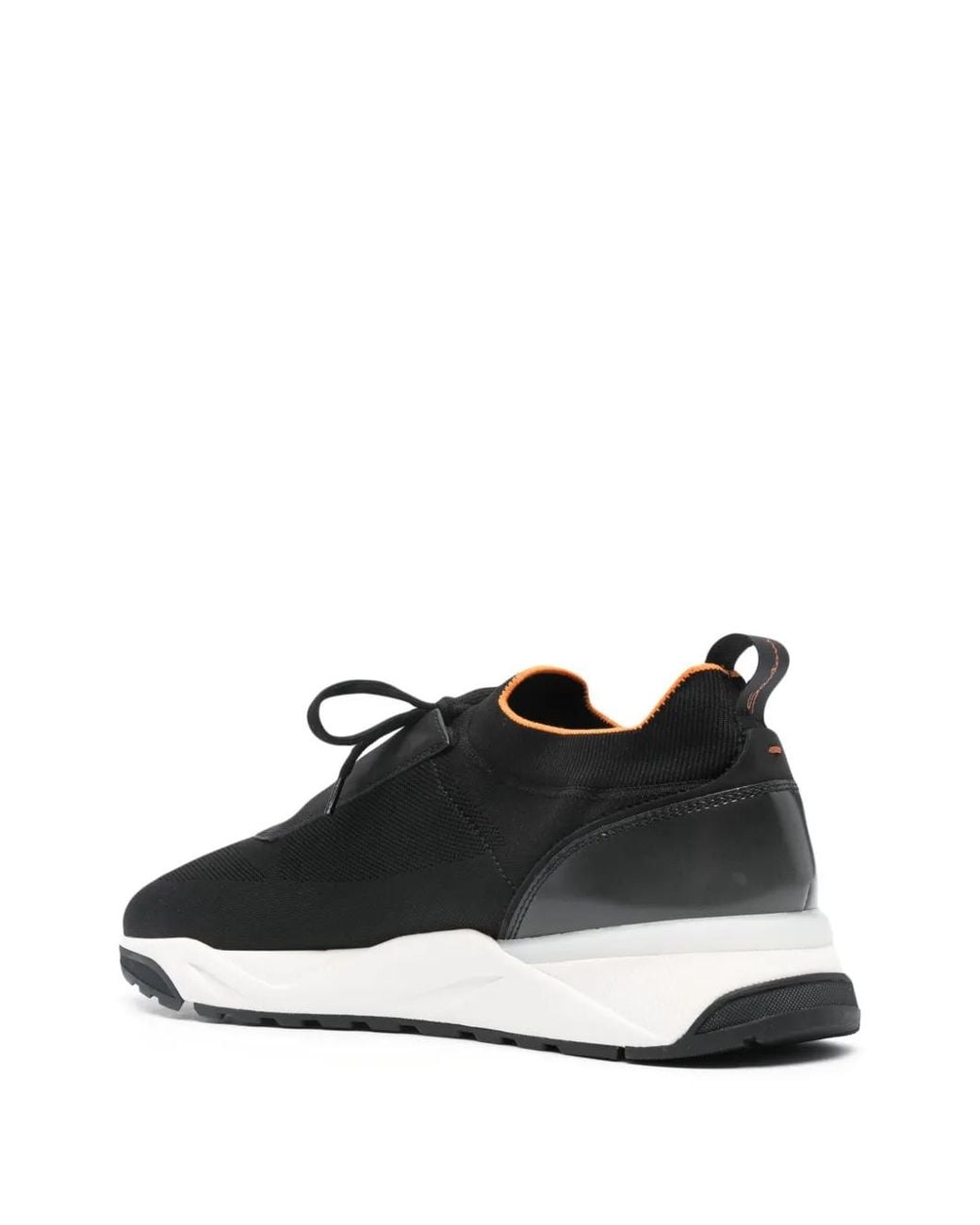 Santoni Black Trainers for men