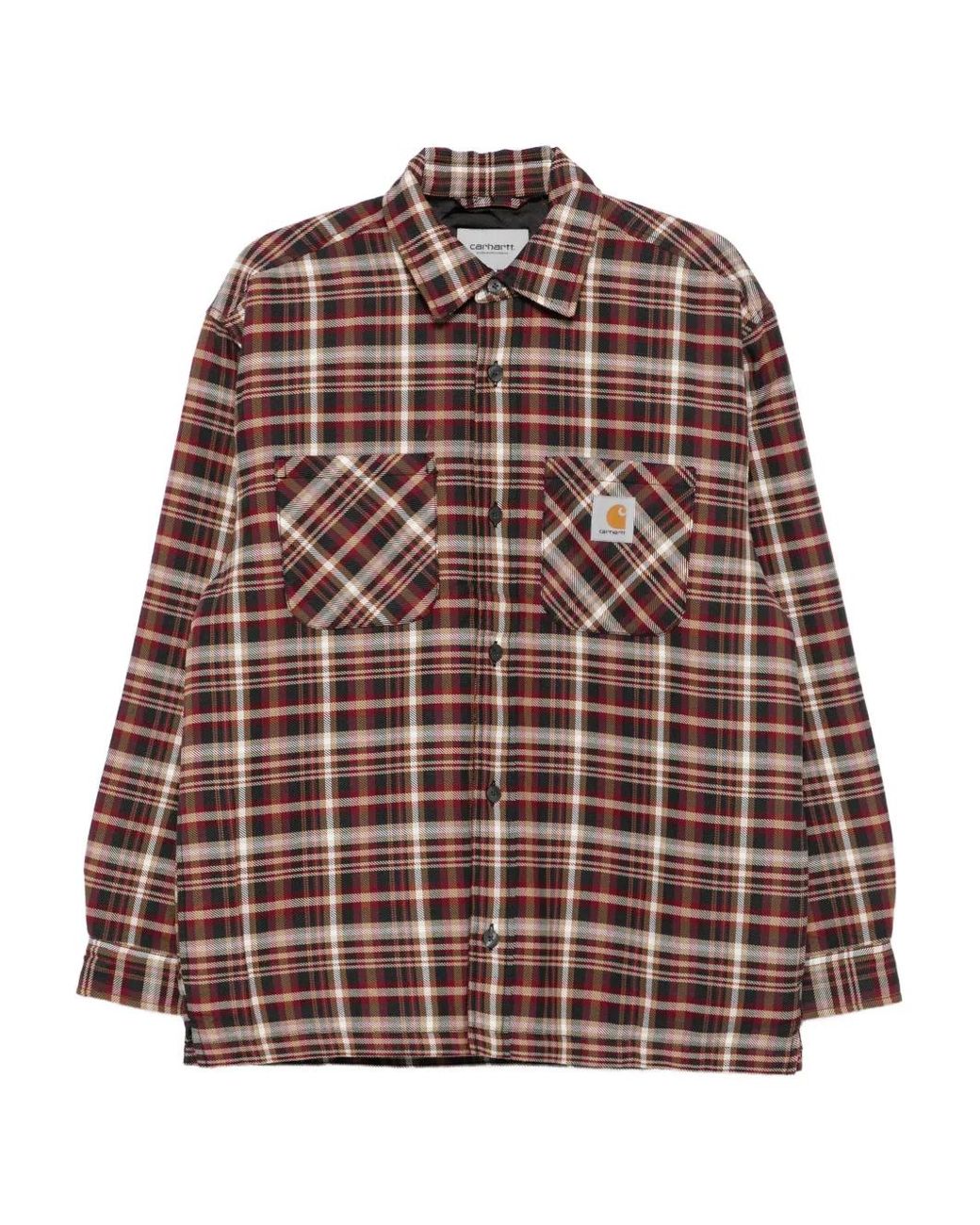 Carhartt Brown Check-Pattern Shirt for men