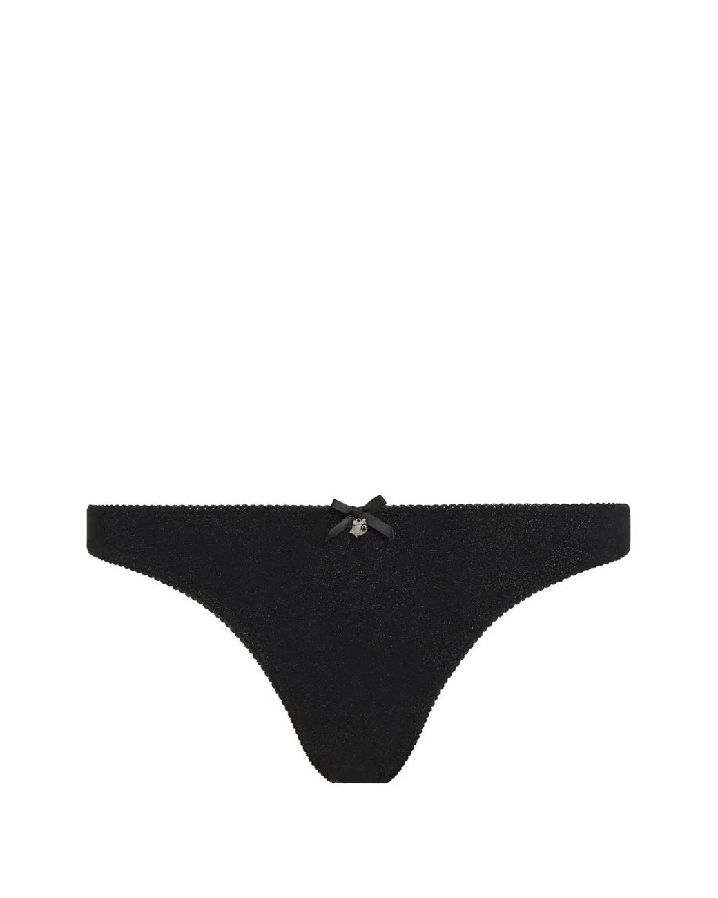 Karl Lagerfeld Ikon String Met Glitter in het Black