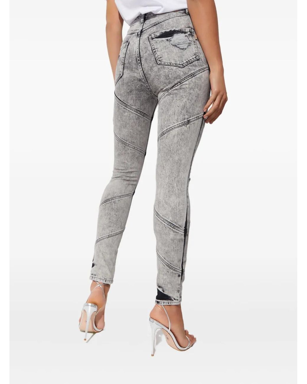 retroféte Gray Allegra Distressed Jeans