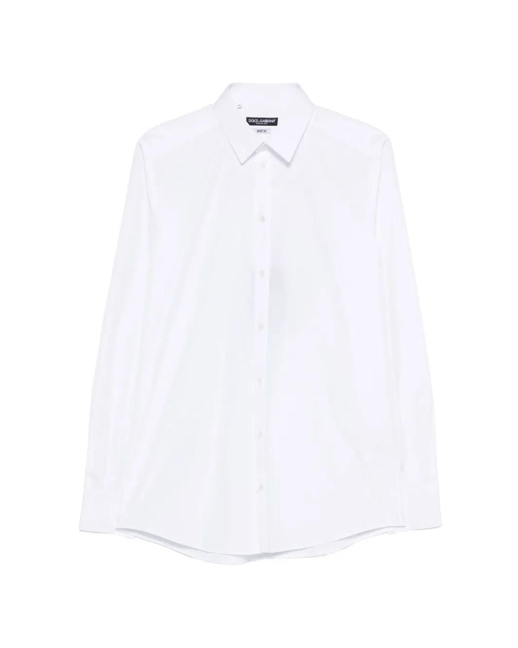 Dolce & Gabbana White Martini Cotton Shirt for men