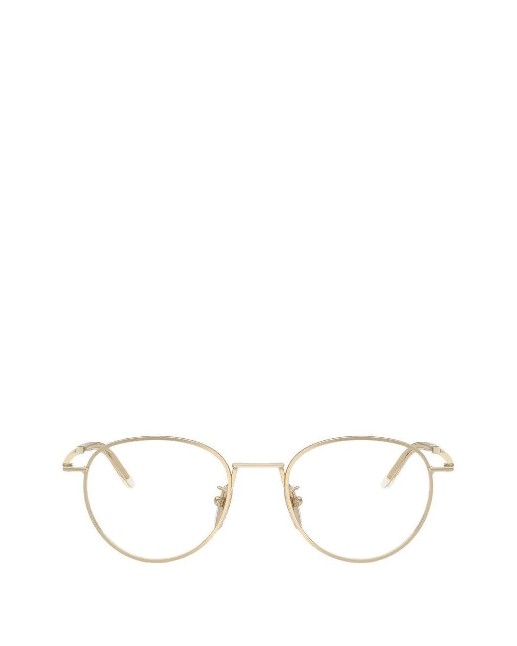 Prada White Round-Frame Glasses