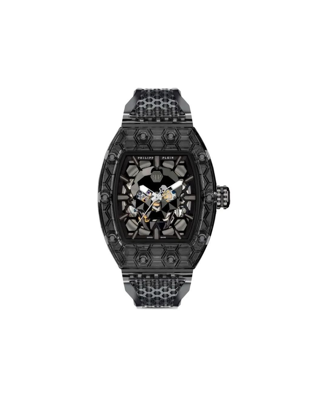 Philipp Plein Black Crypto King Cry$Tal Ghost Watch for men
