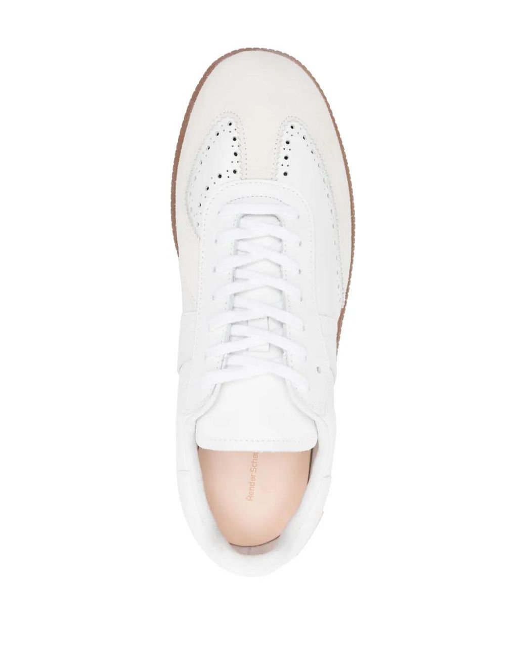 Hender Scheme White Citizen Lace-Up Leather Sneakers