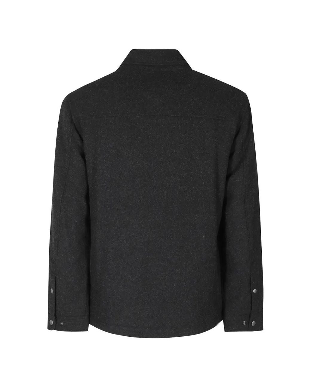 Woolrich Black Button-Up Shirt Jacket for men
