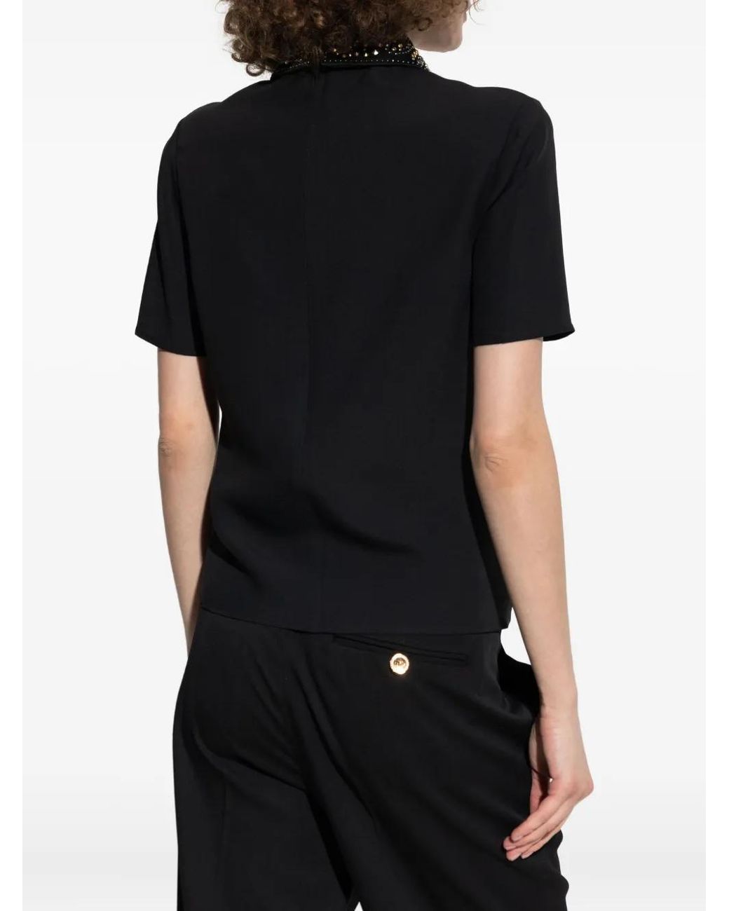 Versace Black Blouses