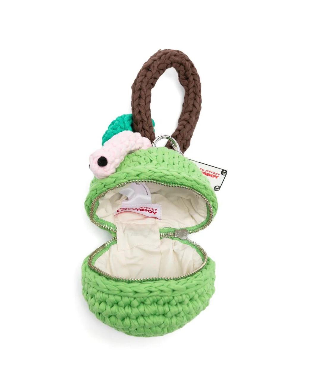 Charles Jeffrey Green Logo-Plaque Clutch Bag