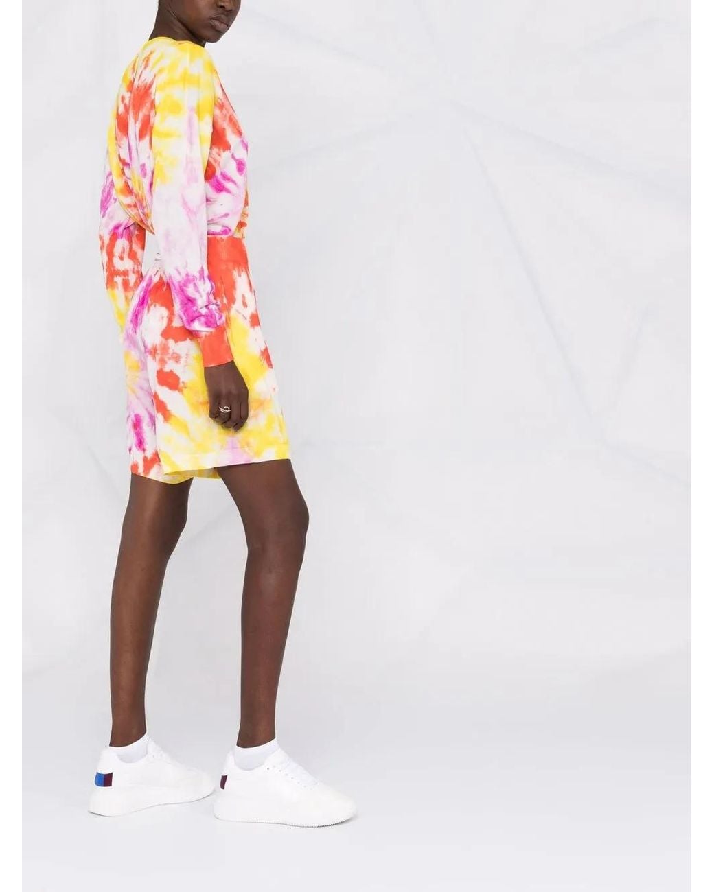 Stella McCartney Pink Tie-Dye Cotton Shorts