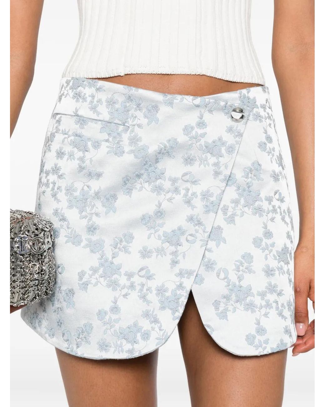 Coperni White A-Line Wrap Skirt