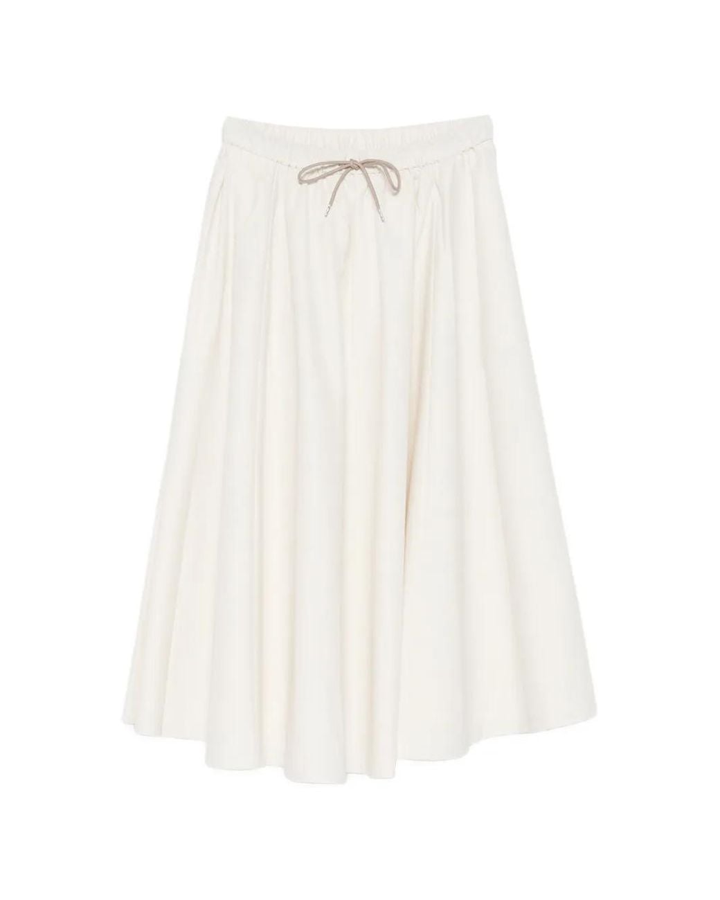 Cordera White Drawstring Skirt