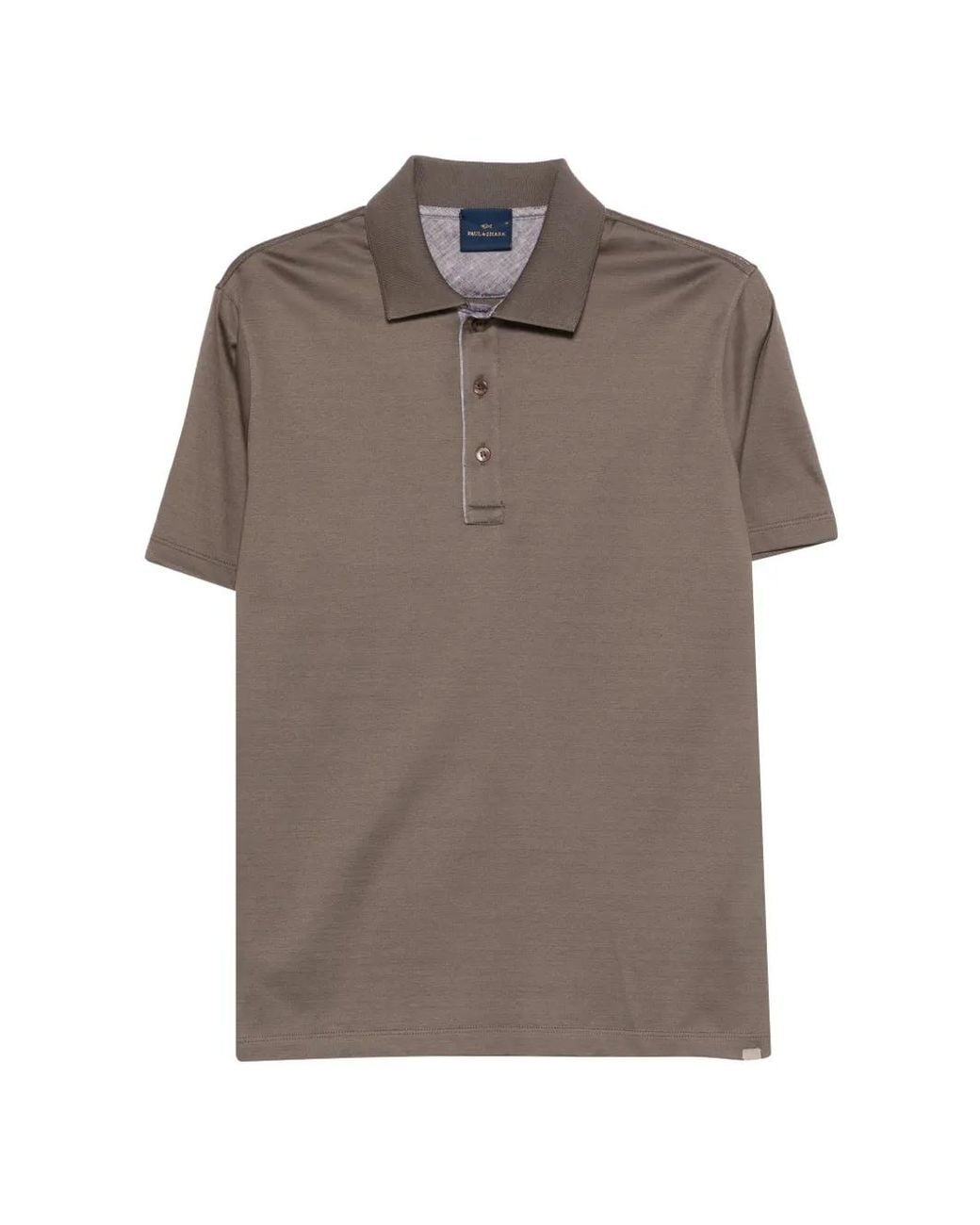 Paul & Shark Brown Buttoned Polo Shirt for men