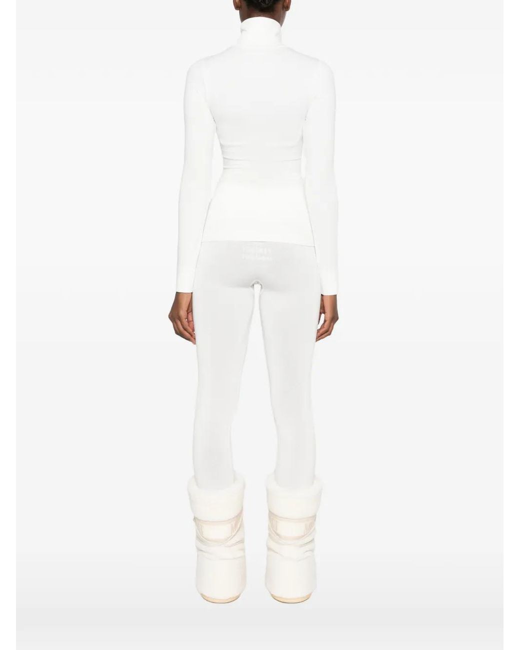 Perfect Moment White Perfect Thermal Rollneck Sweater