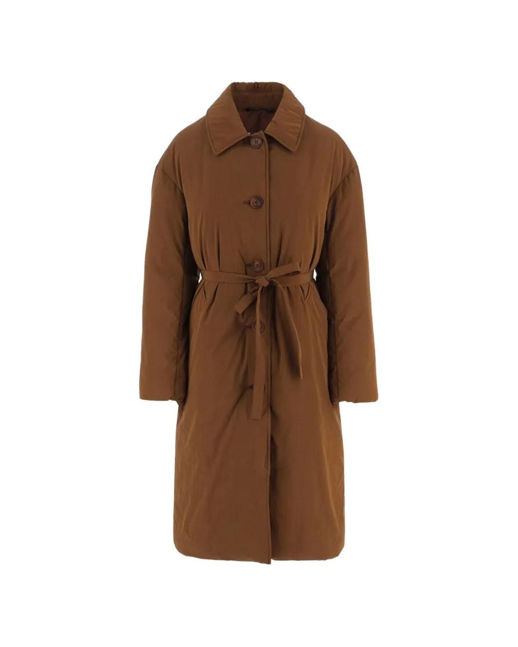 Ienki Ienki Brown Velar Belted Down Coat
