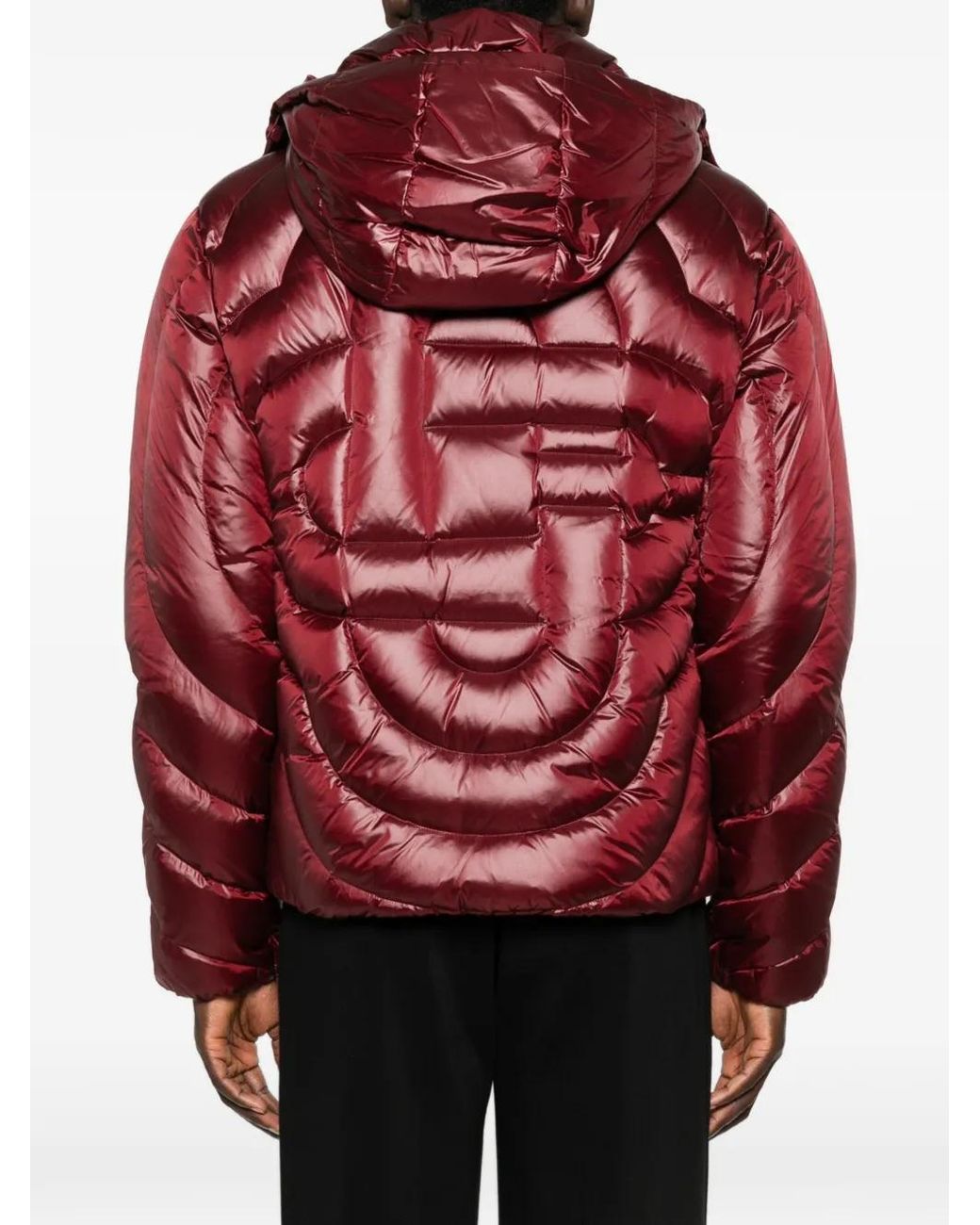 Casablanca Red Quilted Puffer Jacket for men