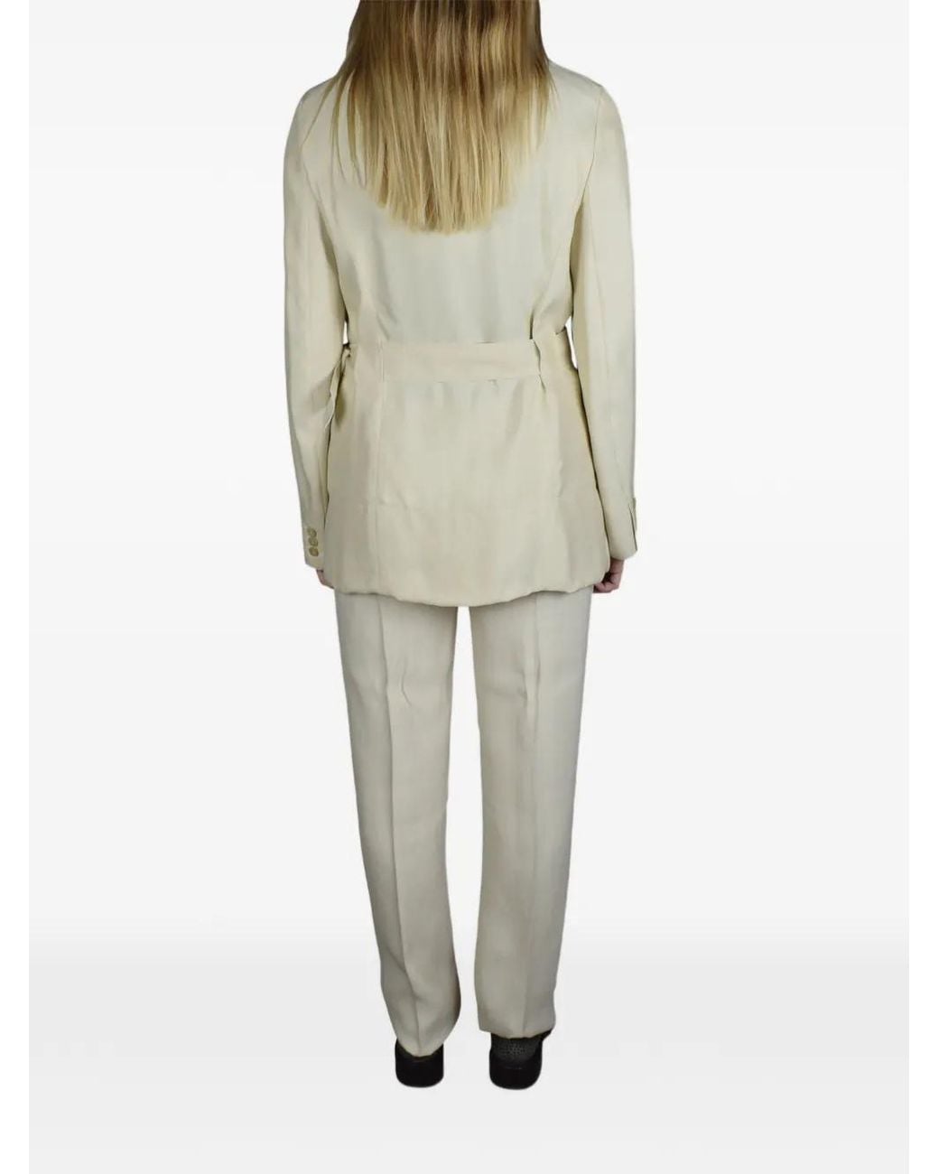 Prada White Patch-Pocket Suit