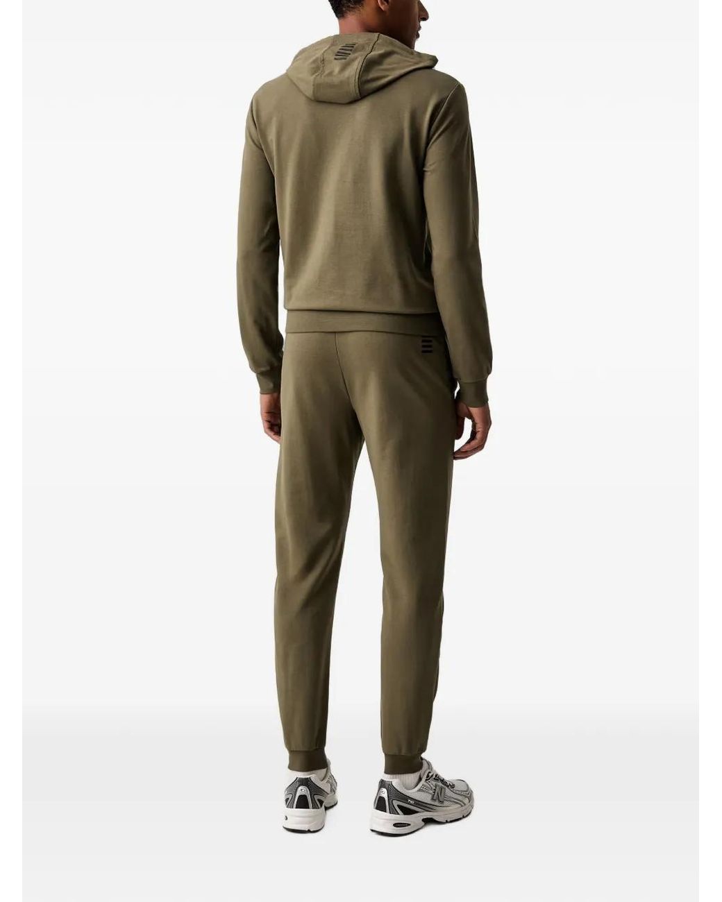 EA7 Green Logo-Print Tracksuit for men