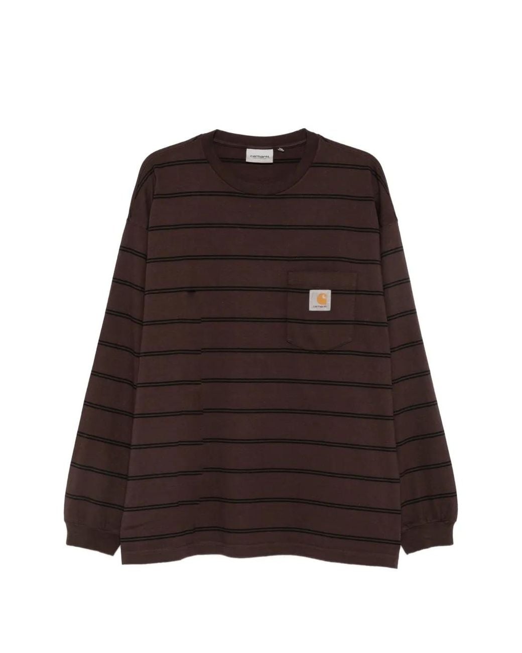 Carhartt Brown L/Cardona Pocket T-Shirt for men
