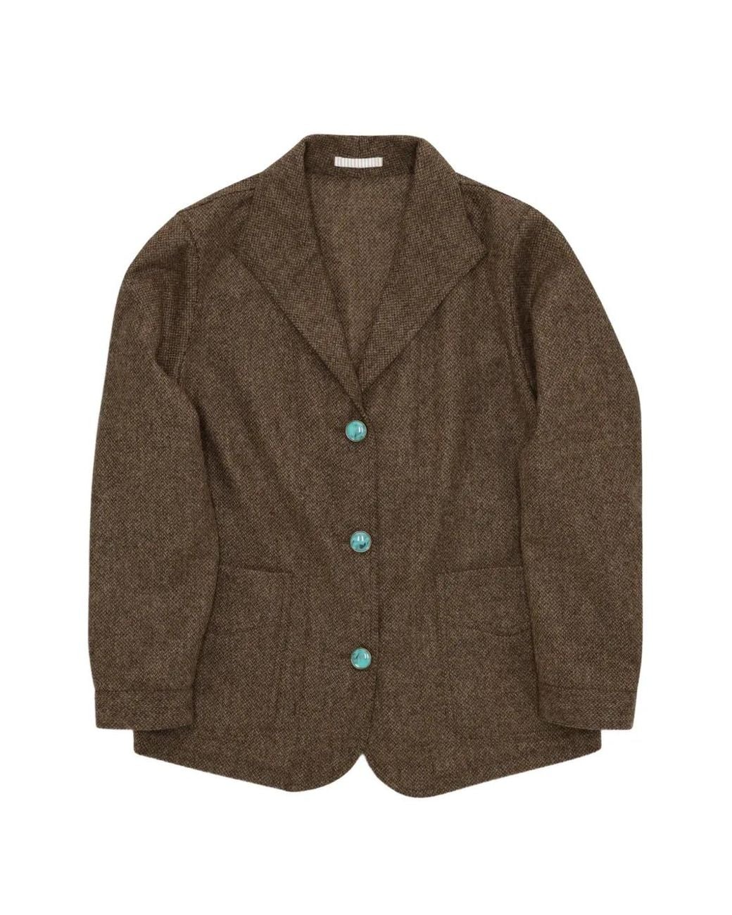 Fortela Brown Scotland Virgin Wool Jacket
