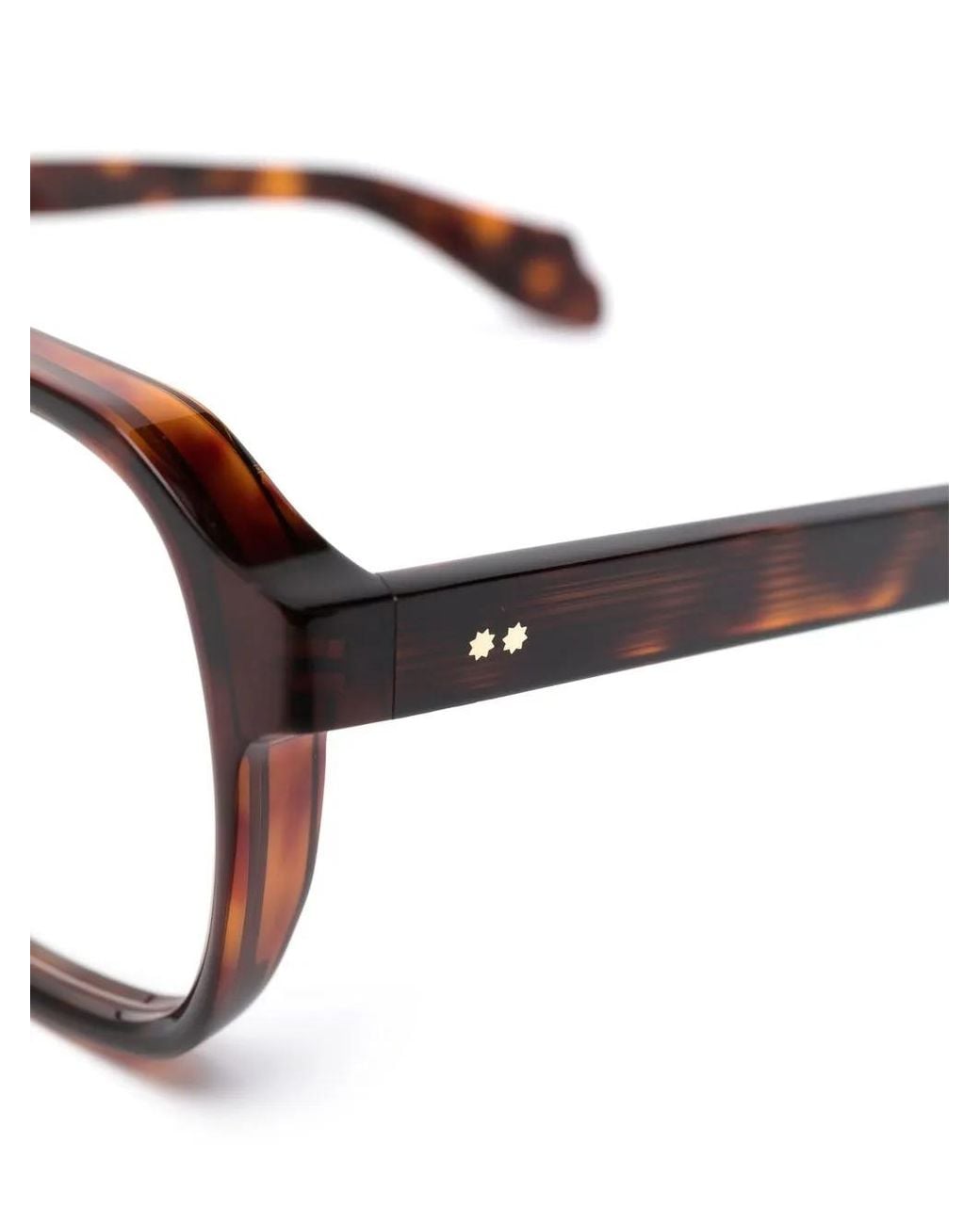 Cutler & Gross Brown Tortoiseshell-Effect Double-Bridge Glasses for men