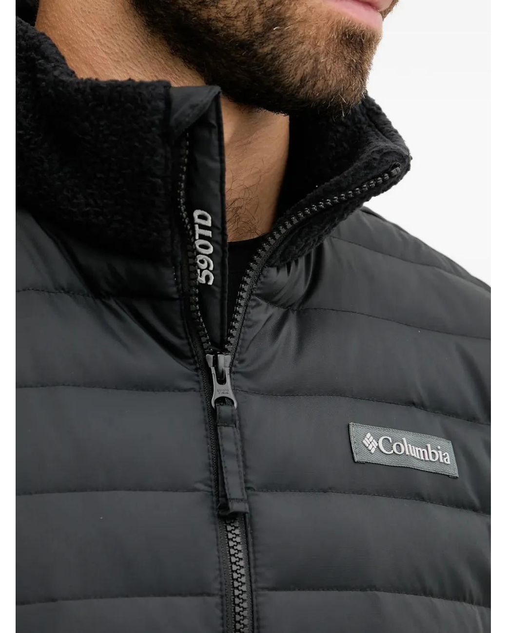 Columbia Black Juniper Peak Padded Zip-Up Jacket for men