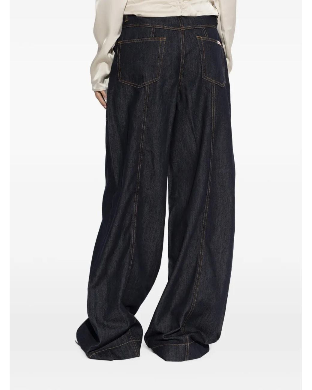 Self-Portrait Black Straight-Leg Jeans