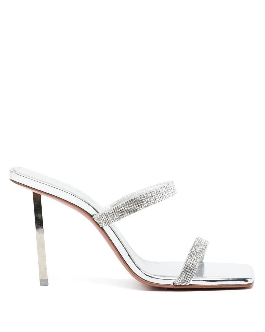 AMINA MUADDI White 100Mm Rih Sandals