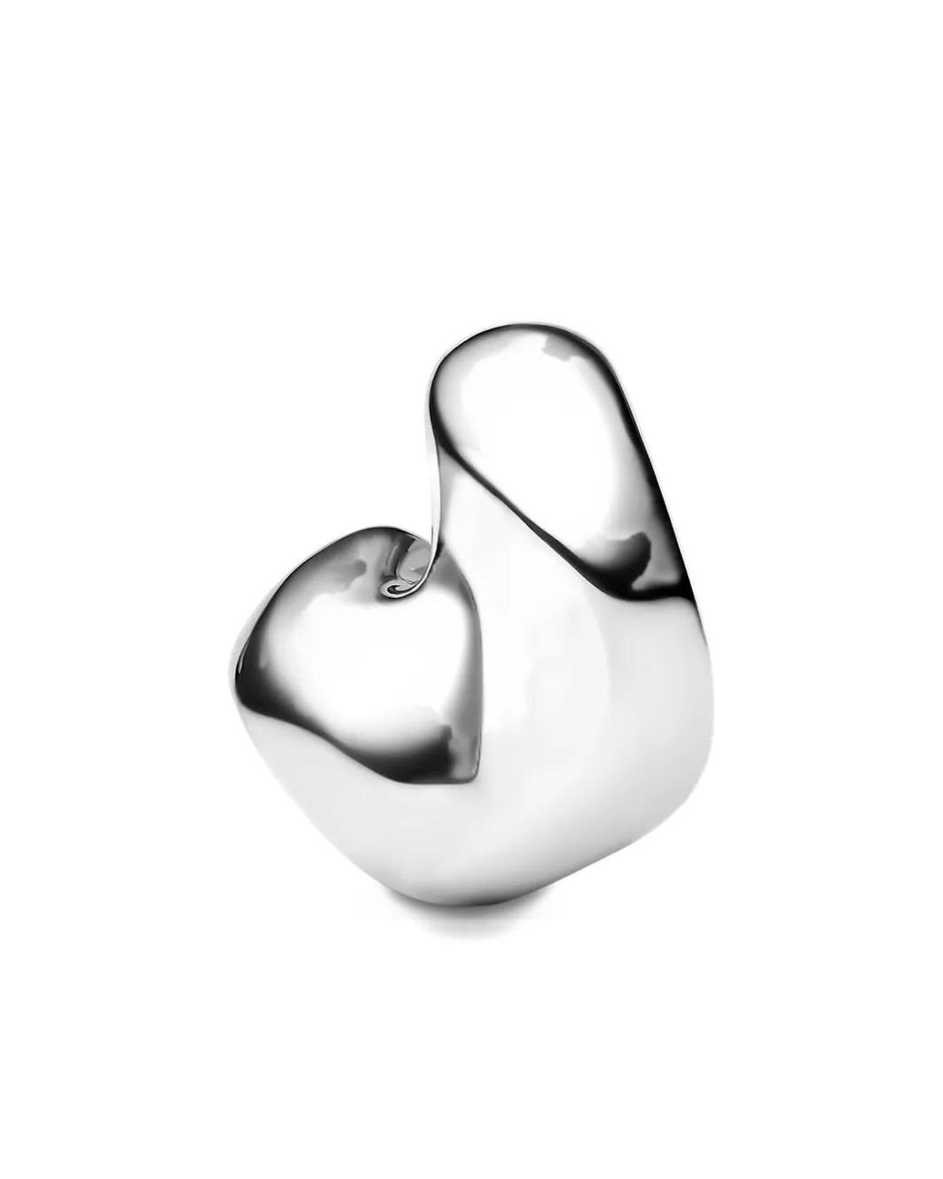 Maria Black White Saddle Earring Small