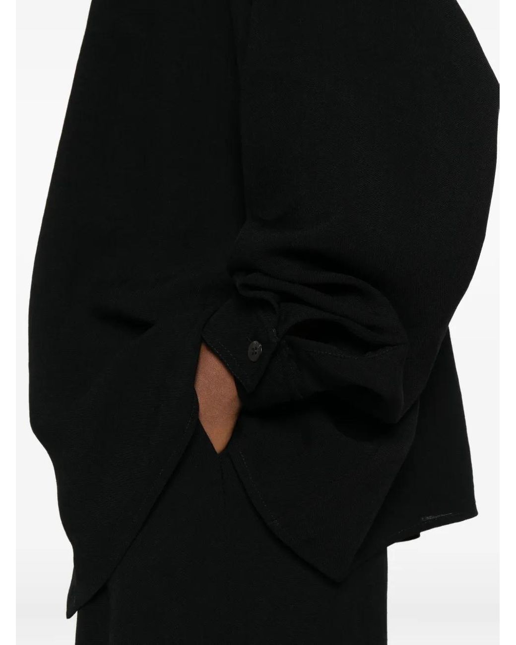 Nanushka Black Ada Shirt