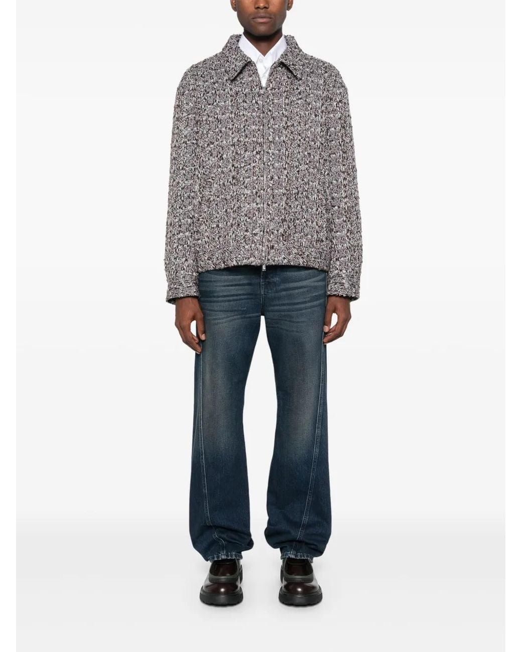 Lanvin Blue Twisted Jeans for men