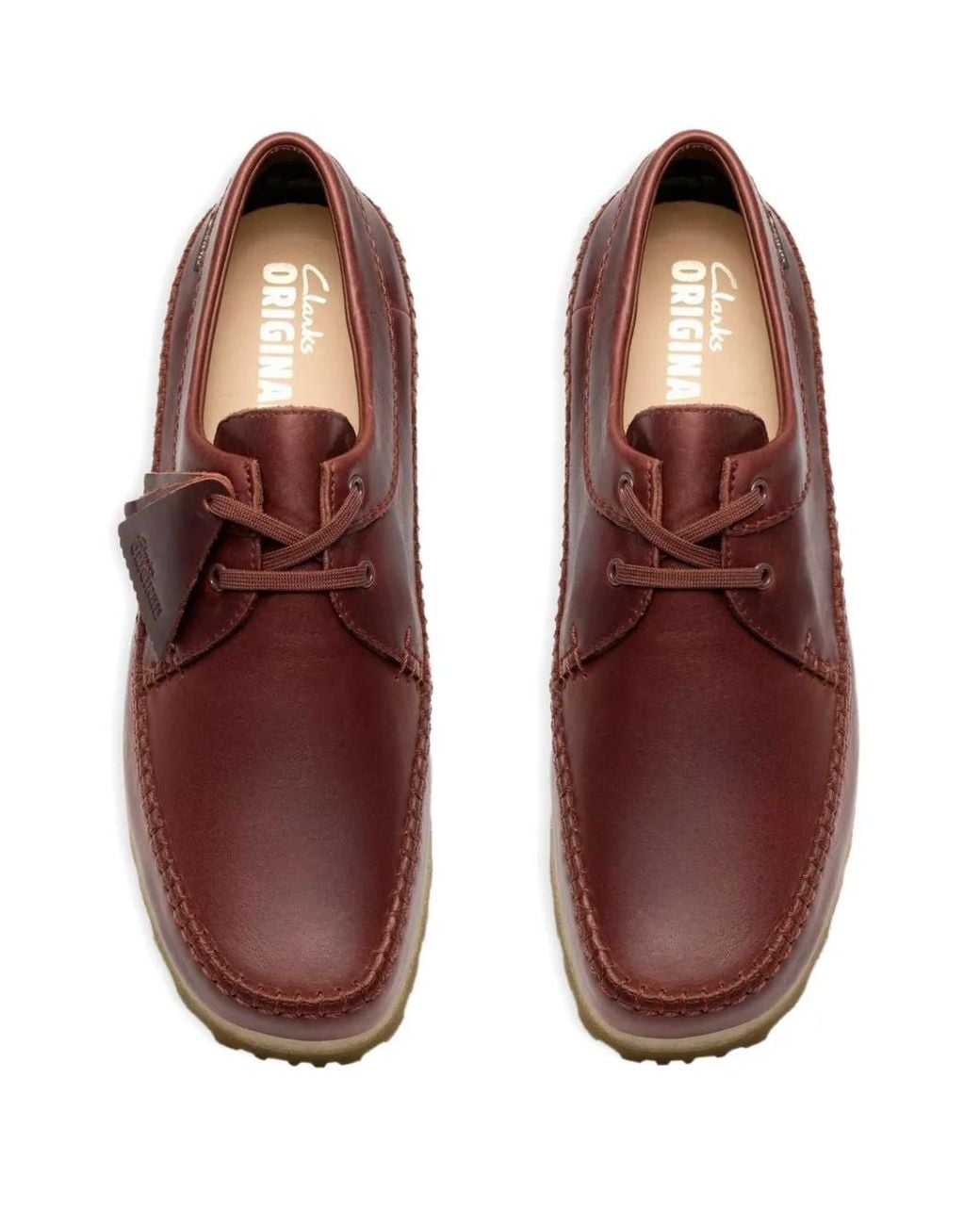 Clarks Brown Lace-Up Leather Derby for men