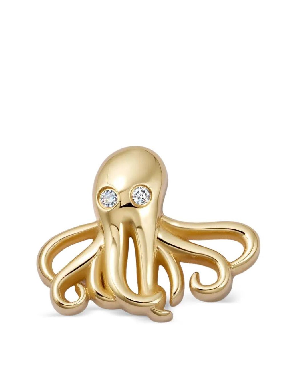 Loquet London Metallic Diamond Octopus Charm