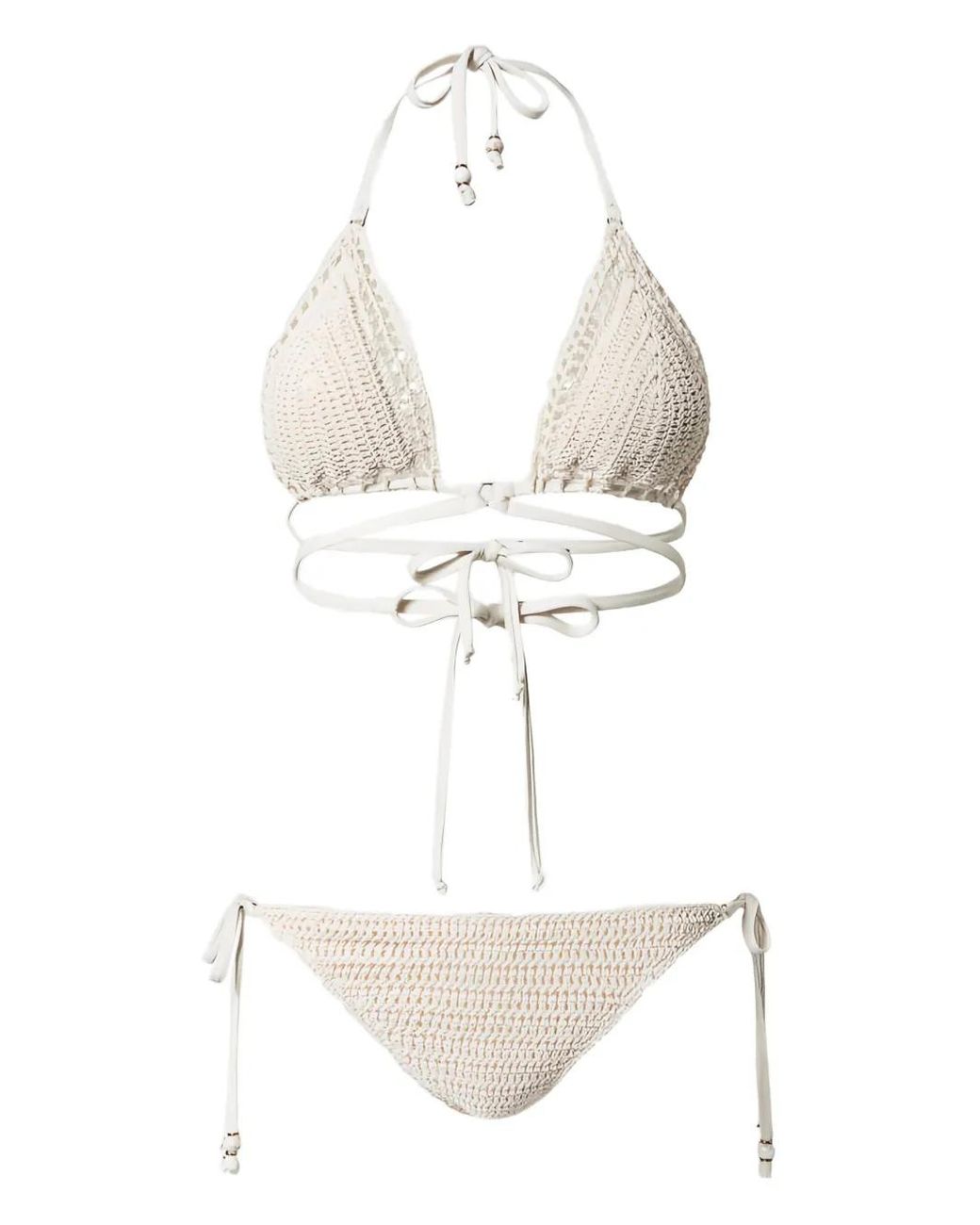 Bikini Con Diseño Triangular Twinset de color White