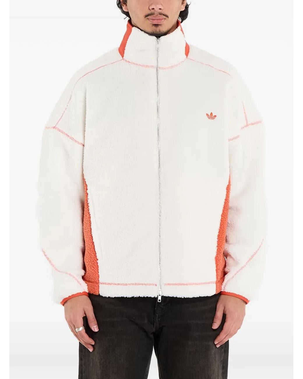 Adidas White X Adams Blvd Fleece Jacket