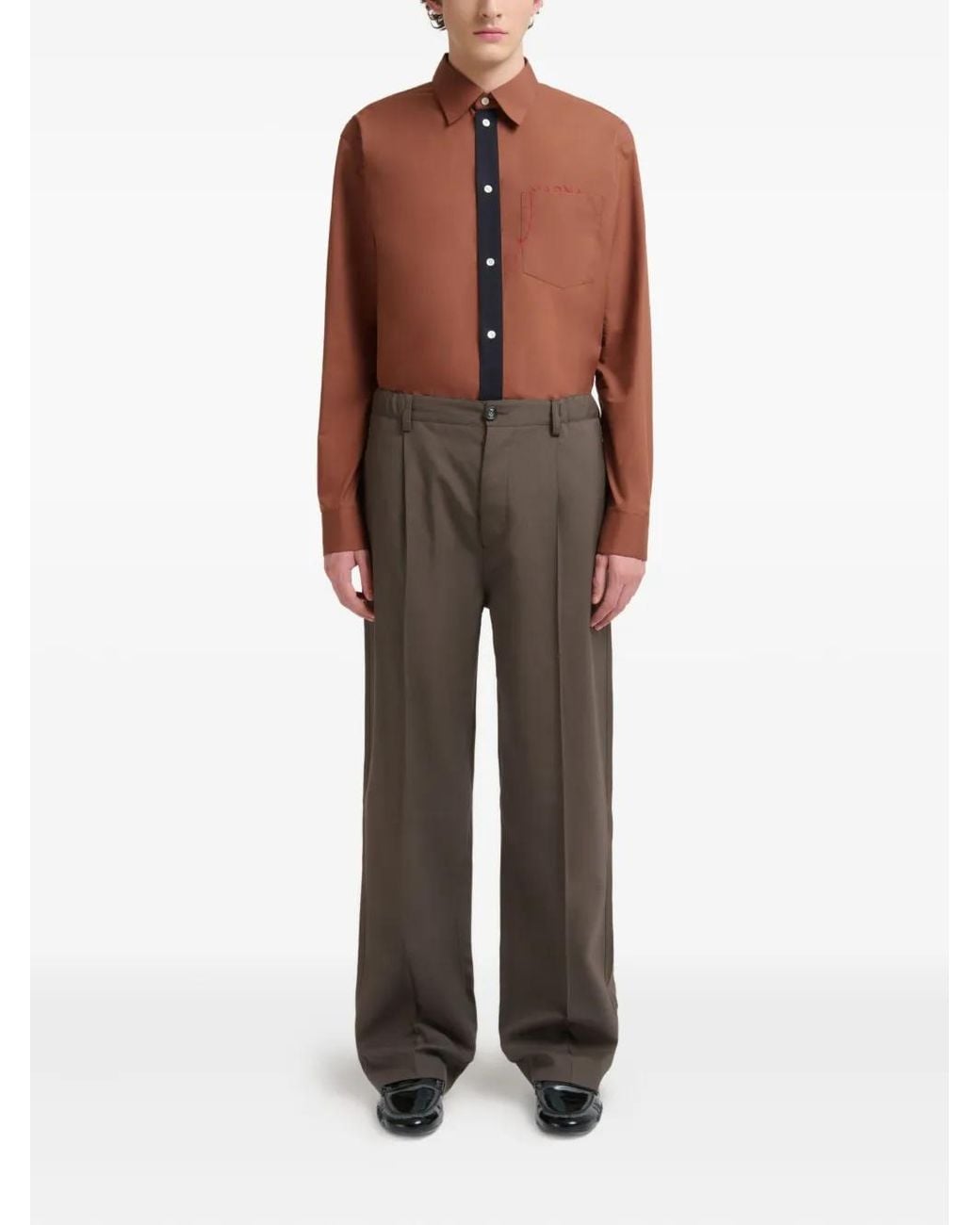 Marni Brown Trousers for men
