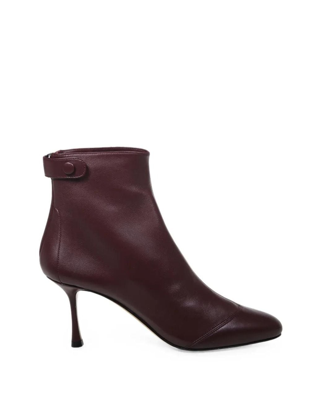 Francesco Russo Brown Button-Strap Zip-Fastening Ankle Boots