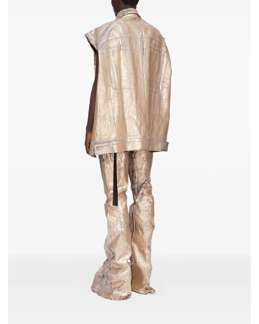 Rick Owens Natural Jumbo Cotton Gilet for men