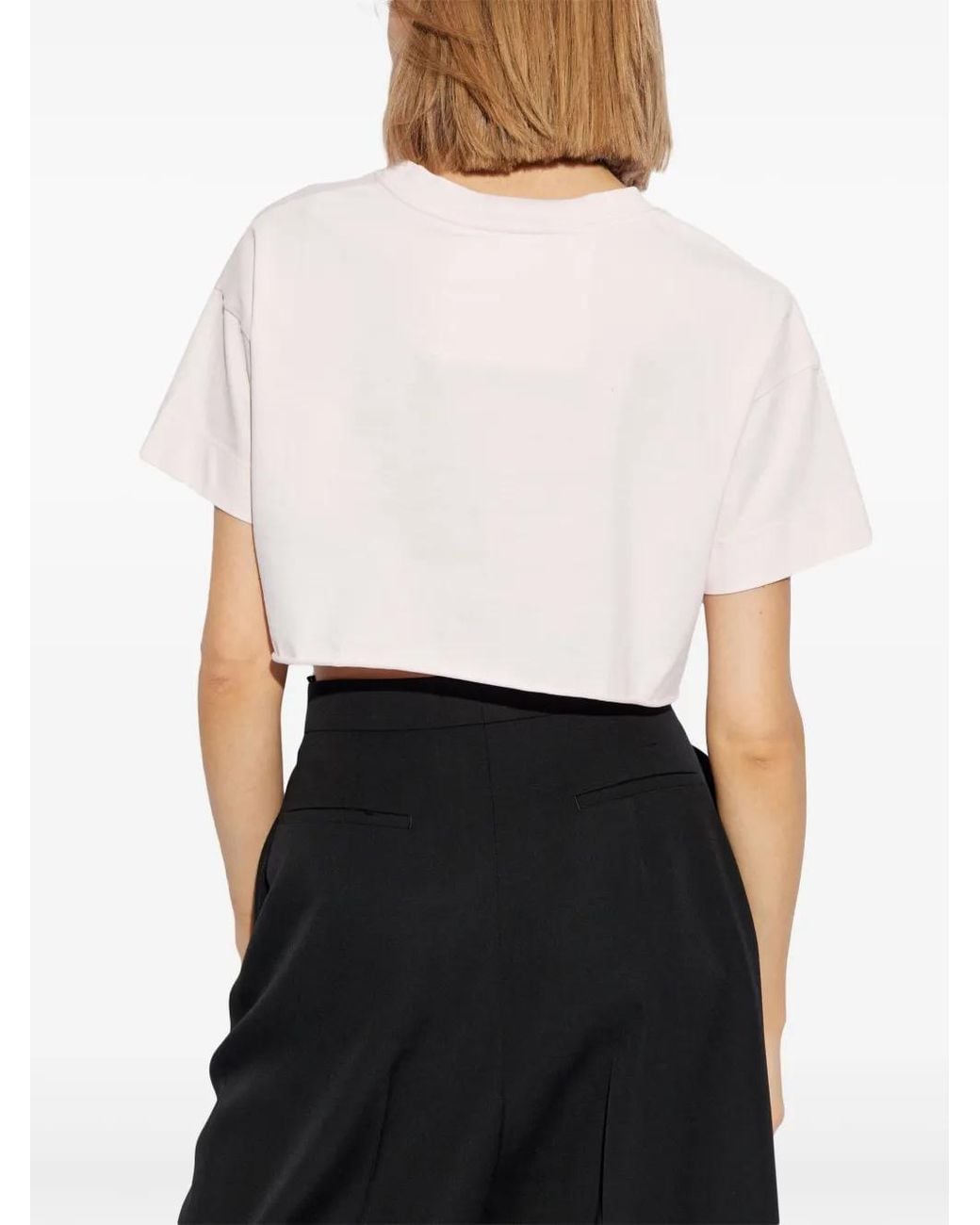 Givenchy Cropped T-Shirt in het Pink