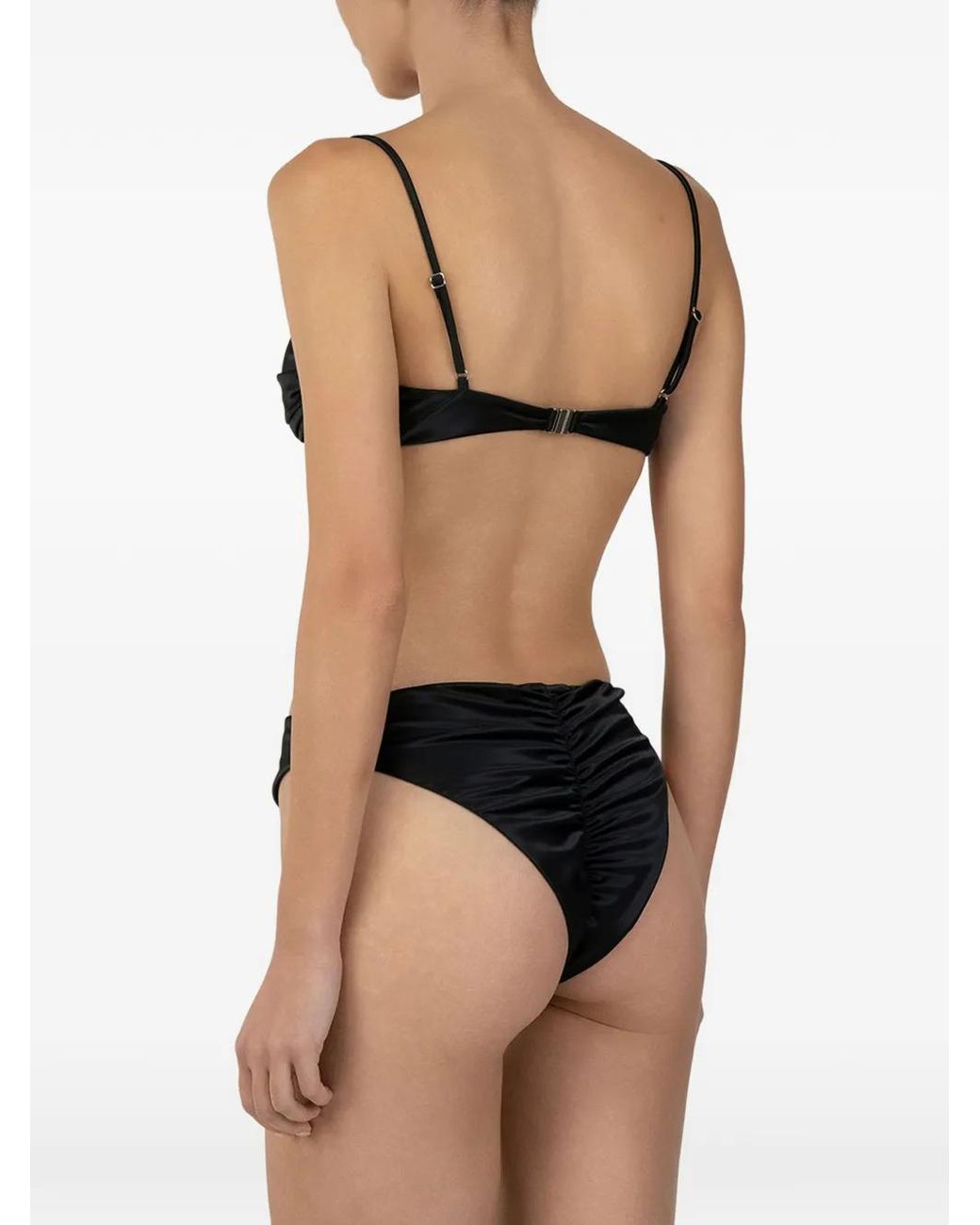 Paramidonna Black Bikini Daisy À Ornements En Cristal