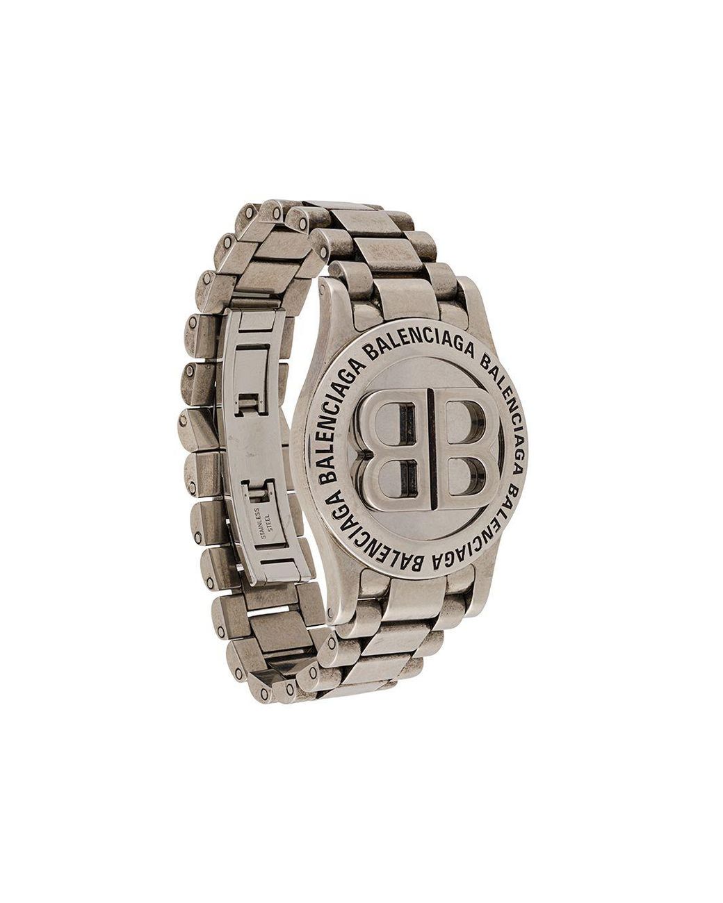 Balenciaga Bb Time Bracelet in Metallic | Lyst