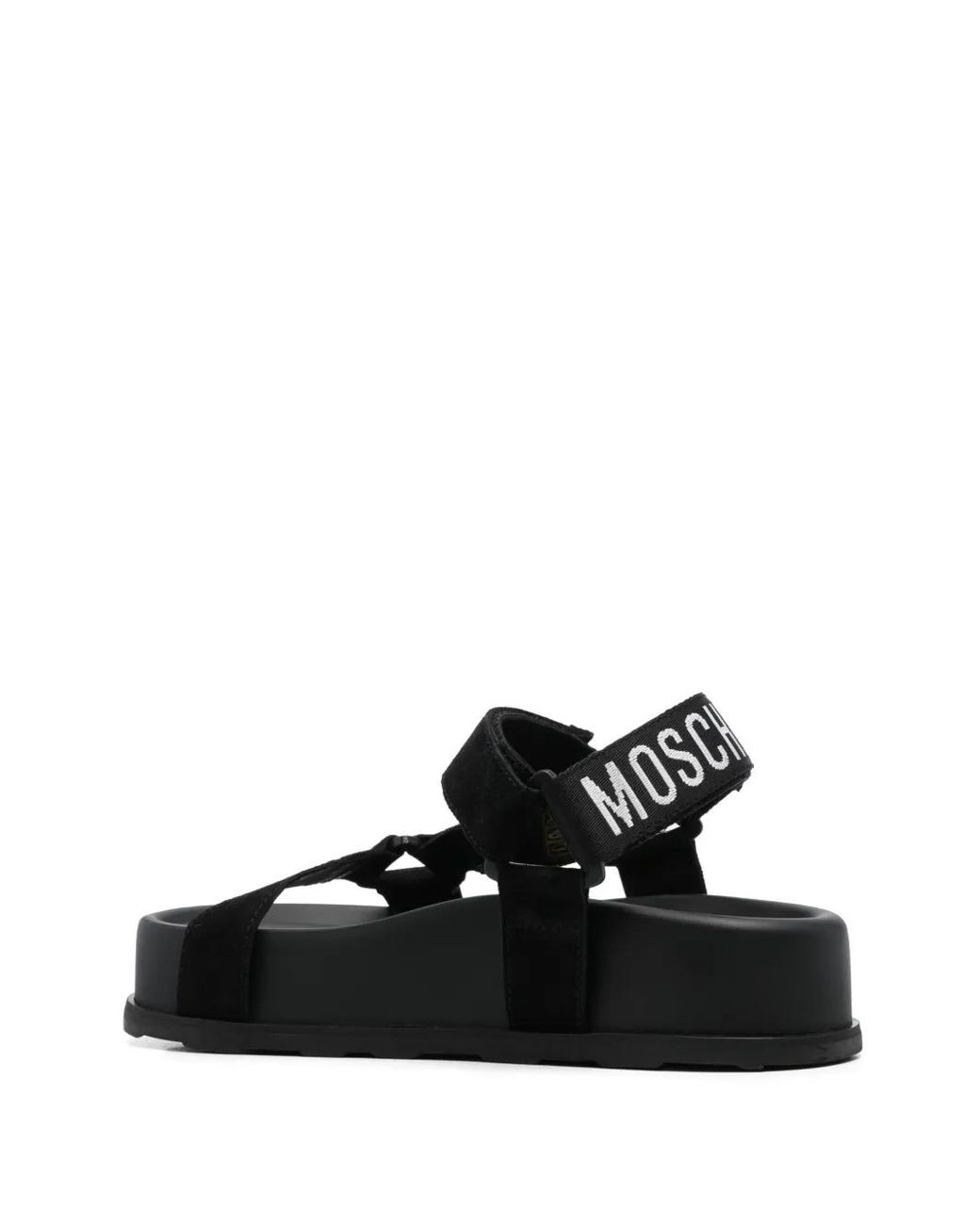 Moschino Black Suede Sandals