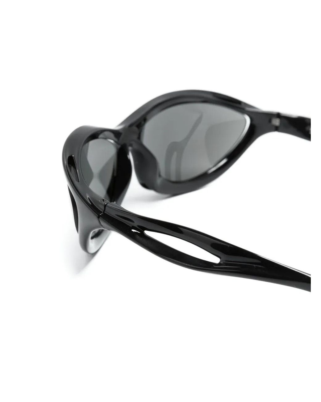 Prada Gray Runway Geometric-Frame Sunglasses