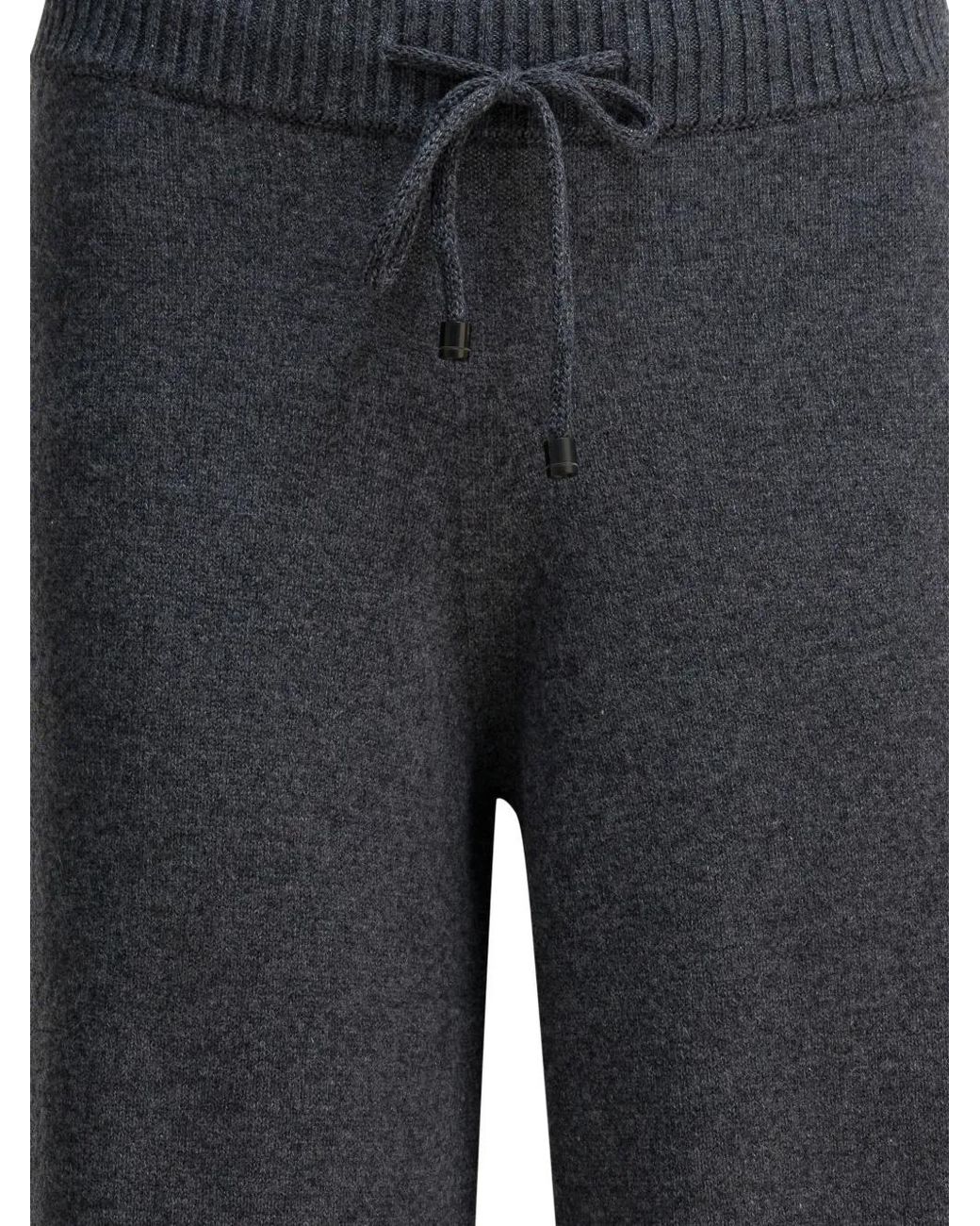 Drumohr Gray Drawstring-Fastening Trousers