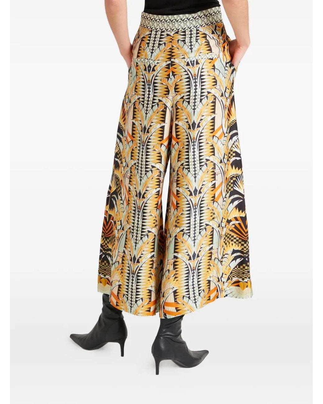 Temperley London Metallic Odette Printed Trousers