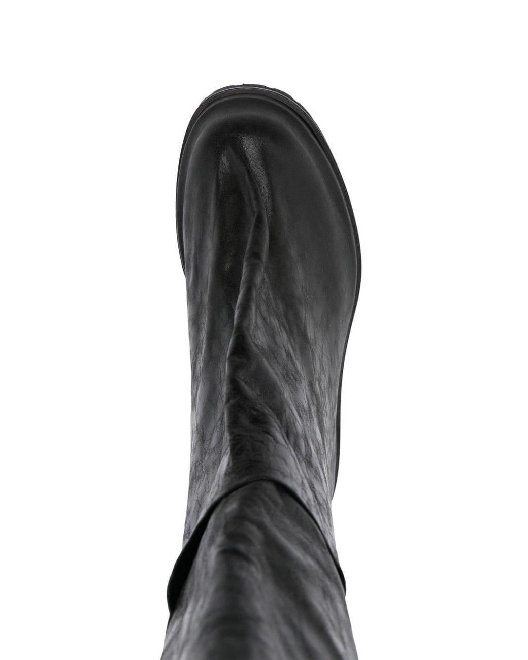 424 Marathon Overlay Leather Boots in Black for Men | Lyst