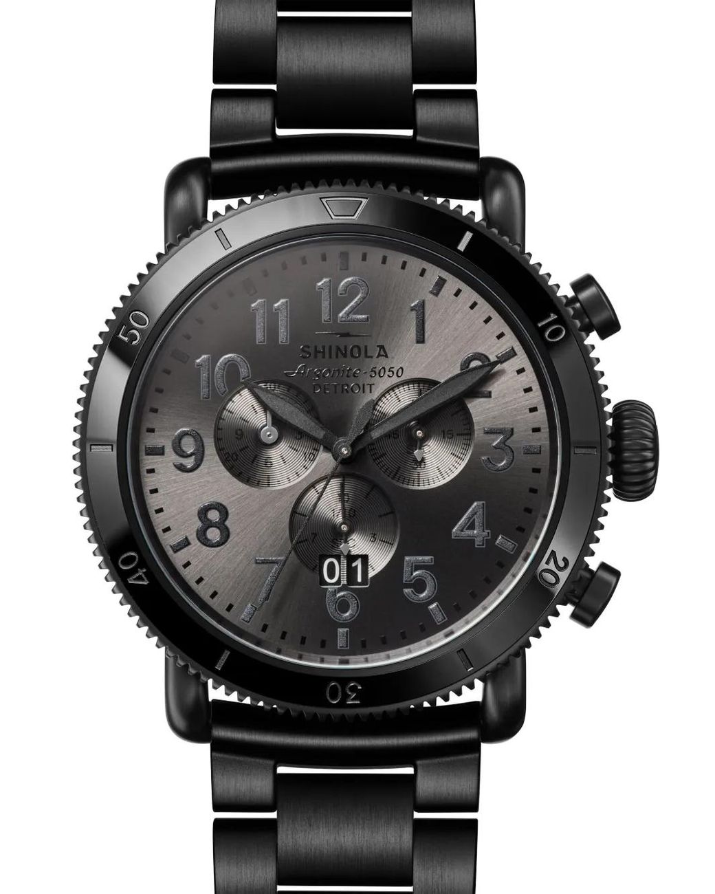 Shinola Black The Runwell Sport Chrono 48Mm for men
