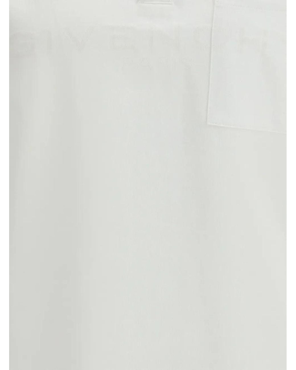 Givenchy White Short Sleeve Pocket Polo Shirt for men