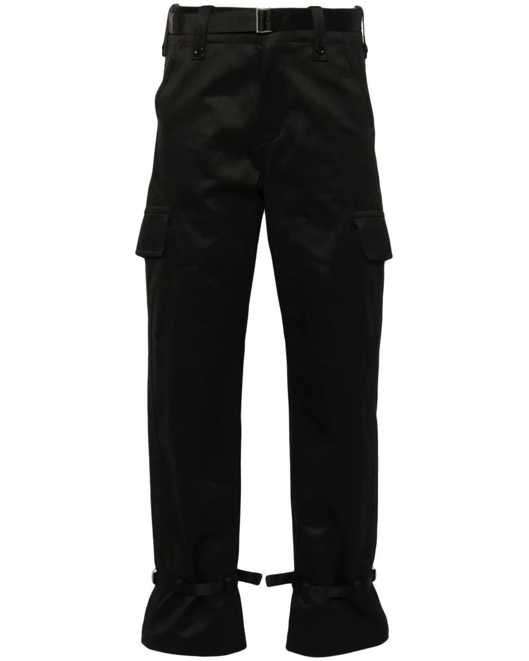 Sacai Black Belted Cargo Pants