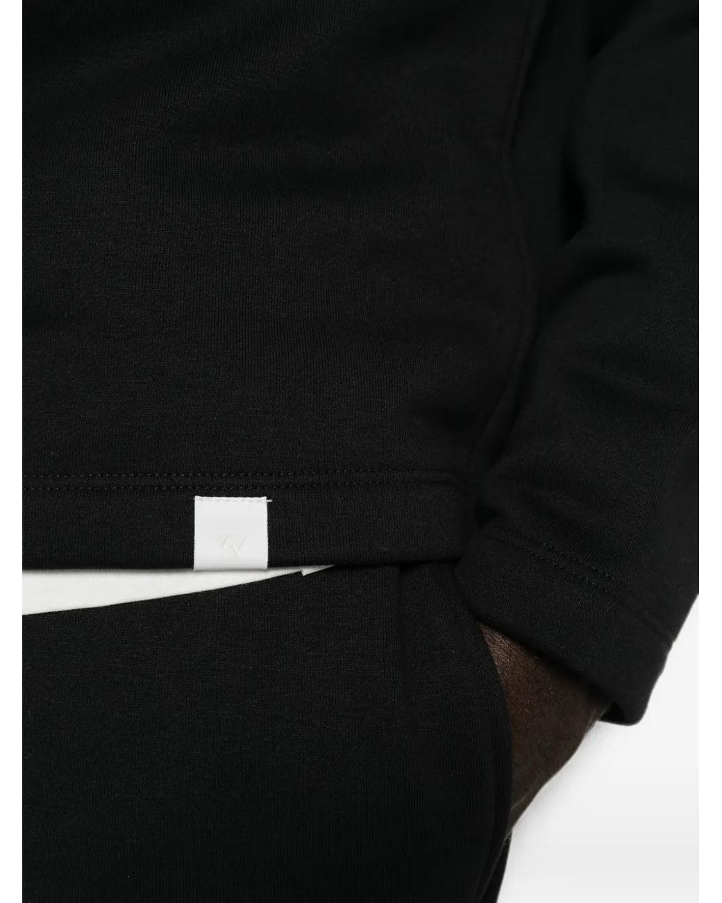 Woc Black Winner Raglan-Sleeve Hoodie for men