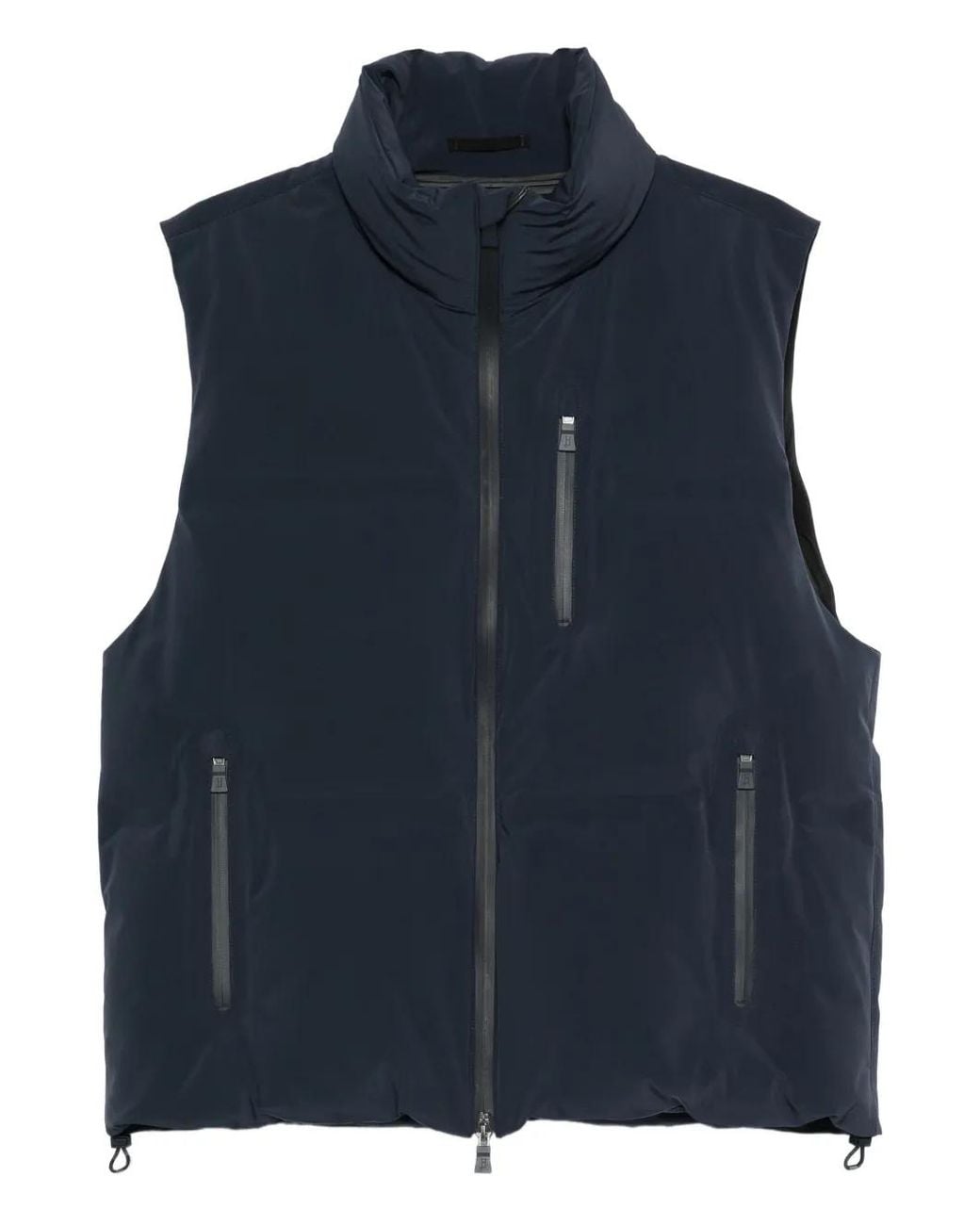 Herno Blue Padded Gilet for men