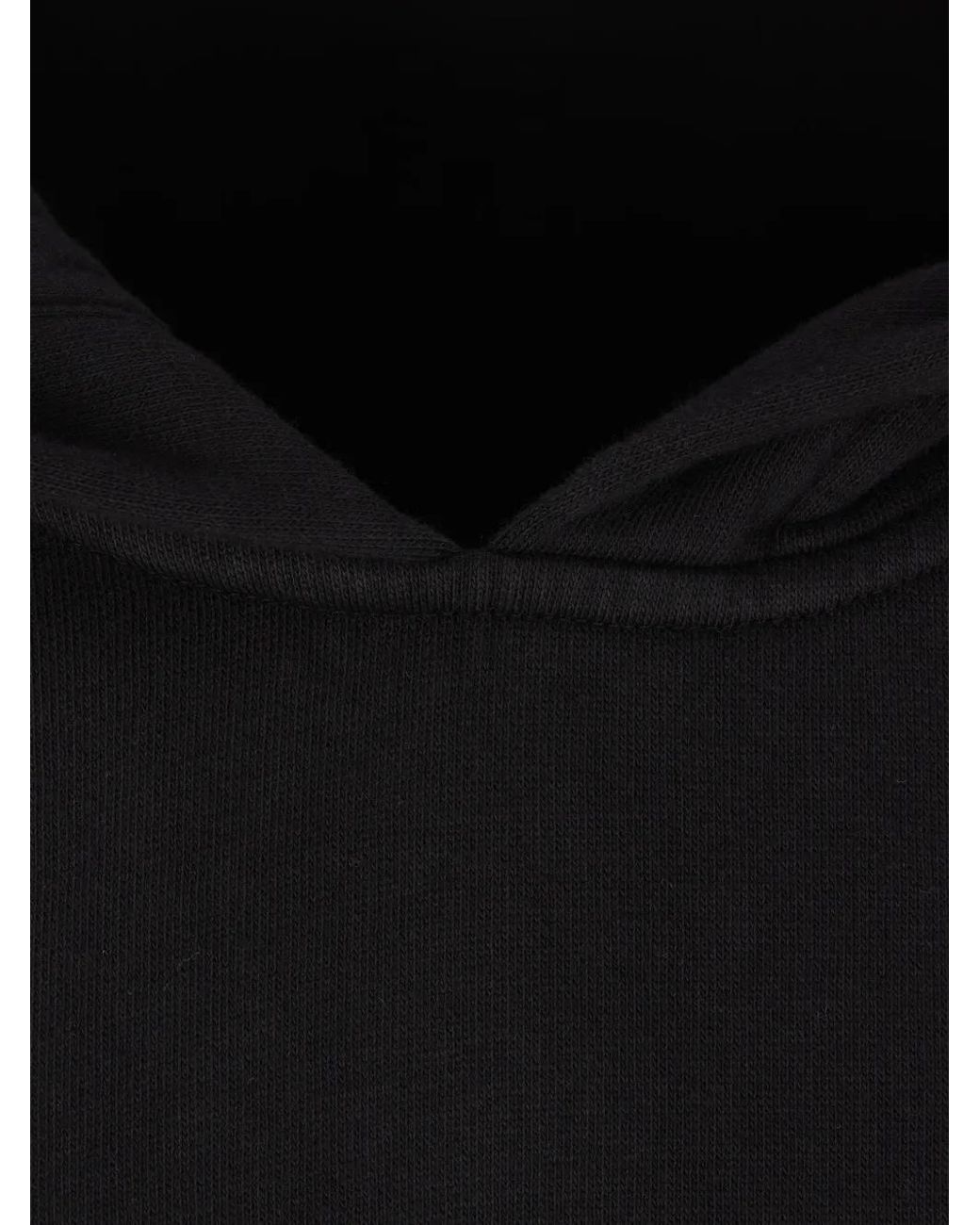 Rick Owens Black Hoodie Tower Peter À Lien De Resserrage for men